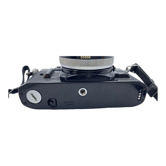 Canon A-1 35mm Film Camera 50mm F1.8 FD & 28mm F3.5 Lens & Flash - Tested - Picture 6 of 12